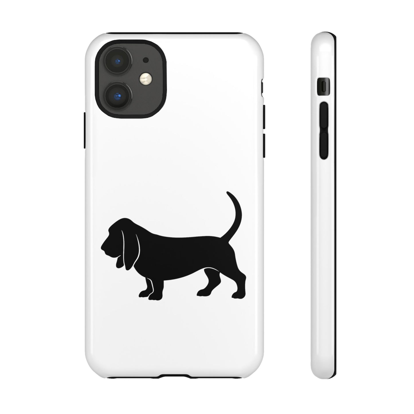 Basset Hound Silhouette iPhone Case