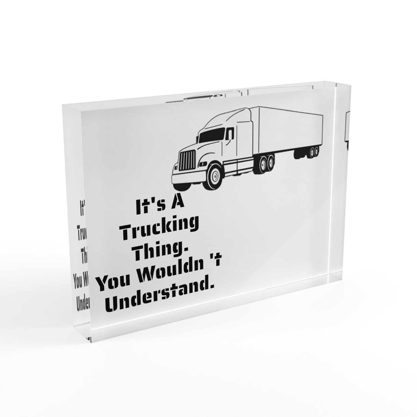 Trucking Thing Acrylic Photo Block