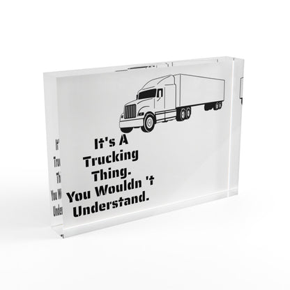 Trucking Thing Acrylic Photo Block