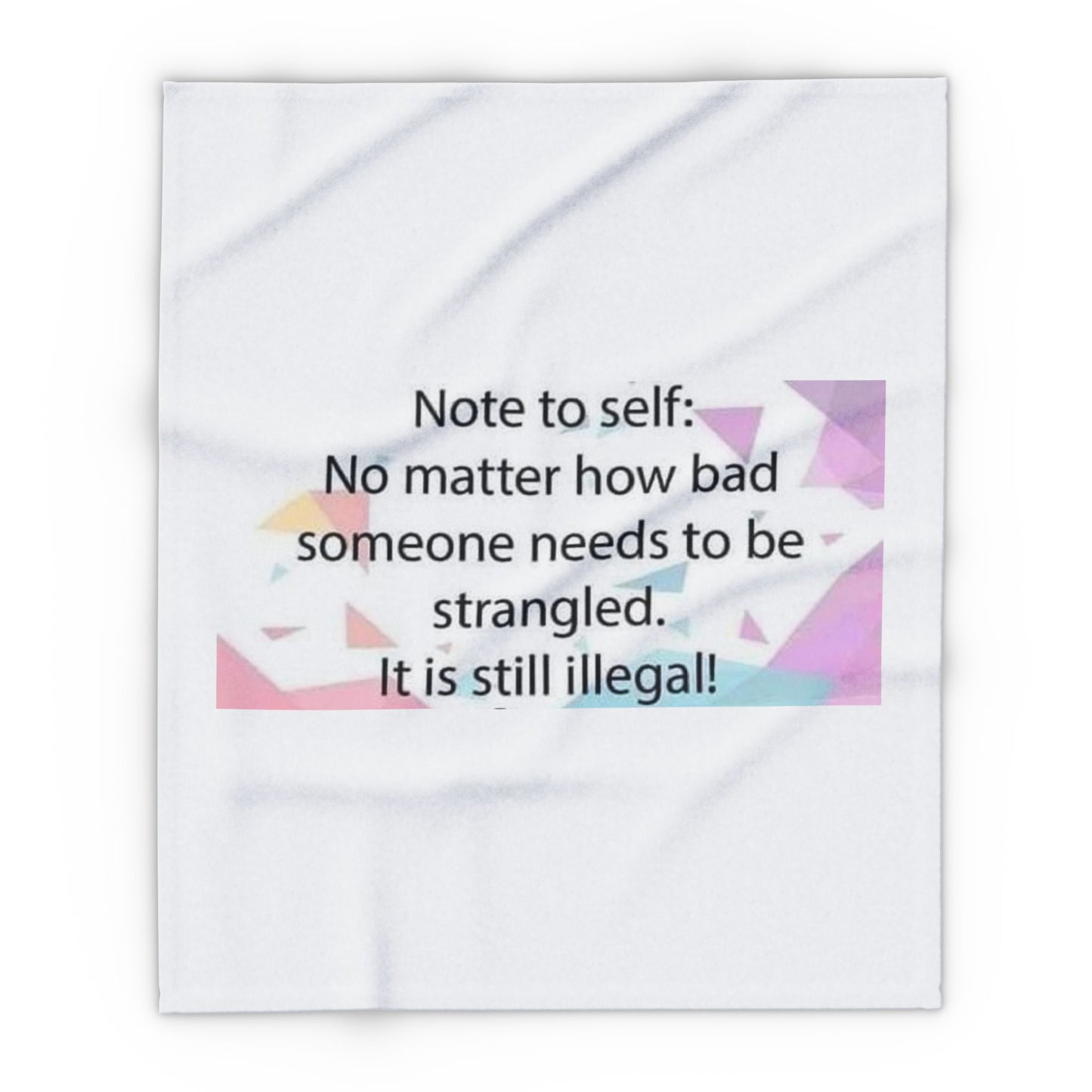Note To Self Arctic Fleece Blanket