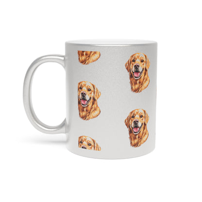 Golden Head Metallic Coffee Mug
