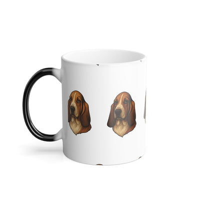 Basset Hound Head Color Changing Mug