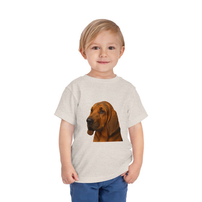 Bloodhound Head Toddler Unisex Short Sleeve Crewneck Tee