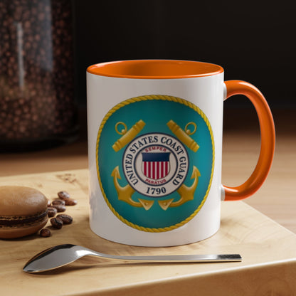 US Coast Guard 2-Tone Coffee Mug