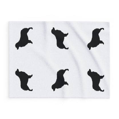 Aussie  Silhouette Arctic Fleece Blanket