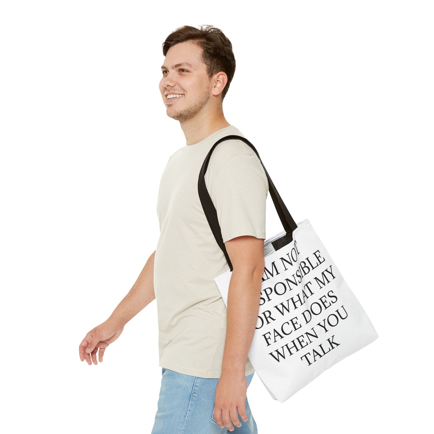 When You Talk Tote Bag