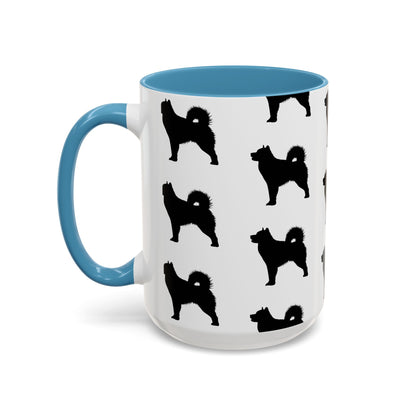 Malamute Silhouette 2-Tone Coffee Mug