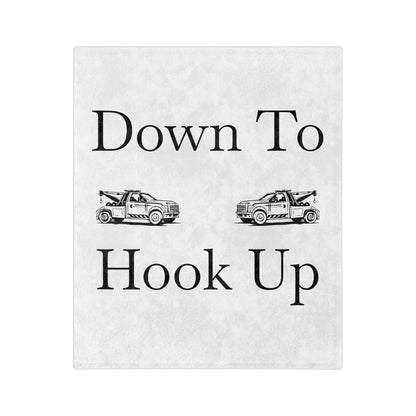 Down To Hook Up Velveteen Microfiber Blanket