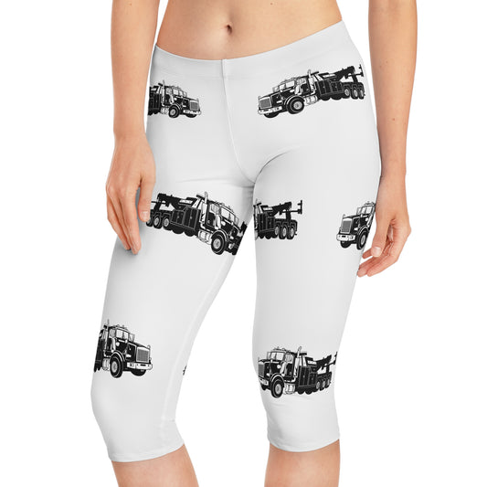 Heavy Tow Truck Women's Capri Leggings