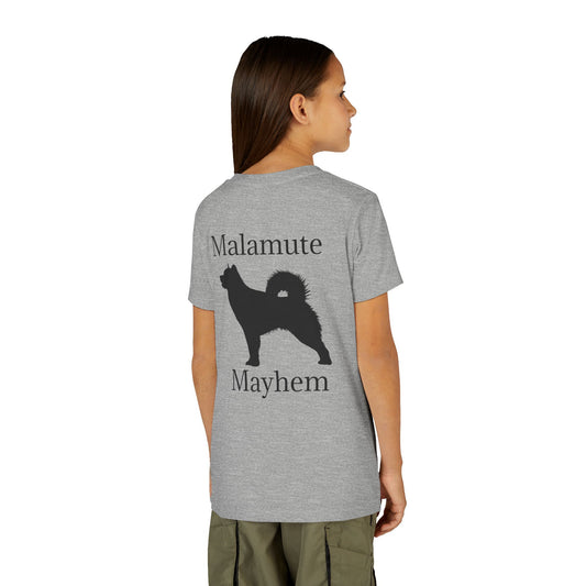 Malamute Mayhem Youth Unisex Short Sleeve Crewneck Tee