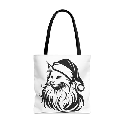 Santa Paws Cat Tote Bag