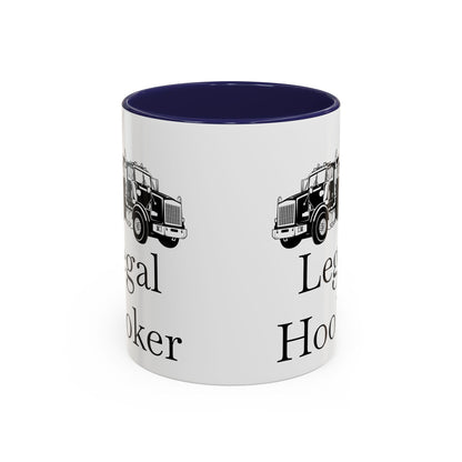 Legal H**ker Heavy Tow Truck 2-Tone Coffee Mug