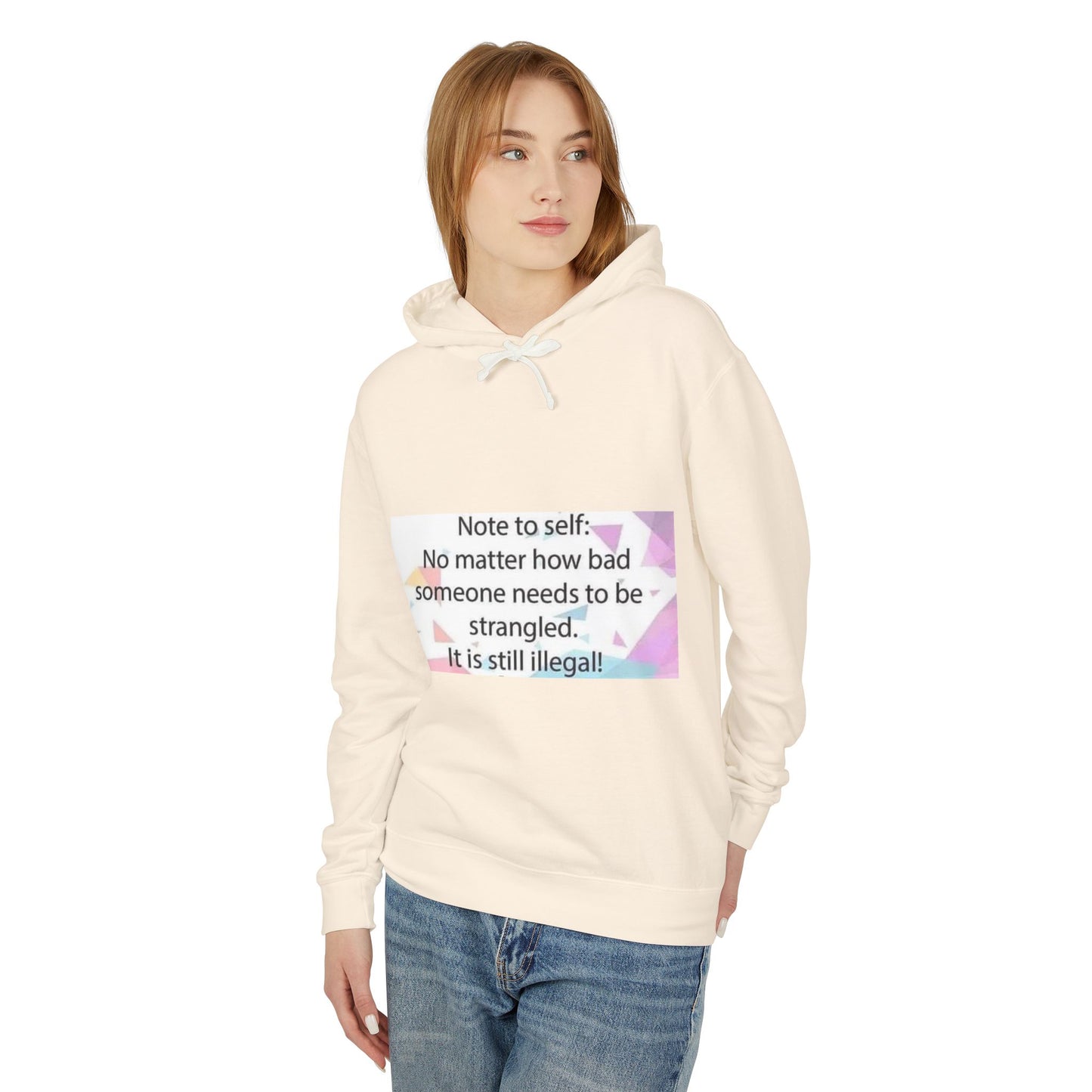 Note to Self Unisex Lightweight Hoodie