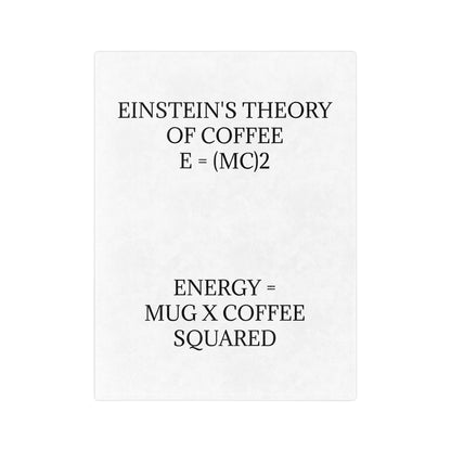 Einstein's Theory Of Coffee Velveteen Microfiber Blanket