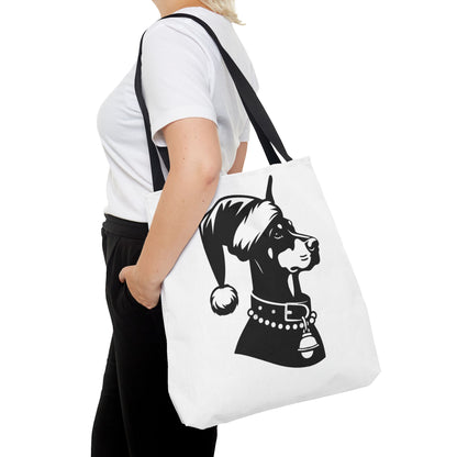 Santa Paws Doberman Tote Bag
