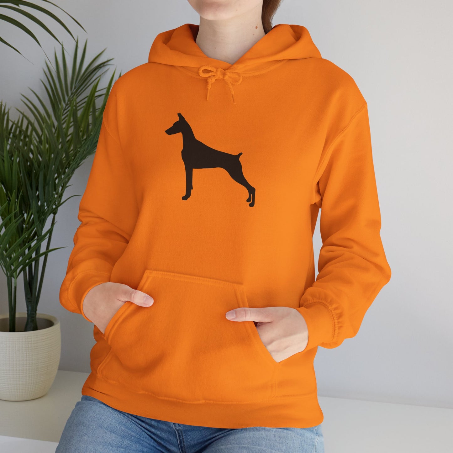 Doberman Silhouette Unisex Hoodie
