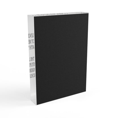 Speechless Acrylic Photo Block
