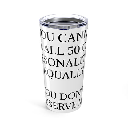 50 Personalities Tumbler
