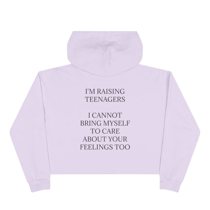 Raising Teenagers Women's Crop Hoodie