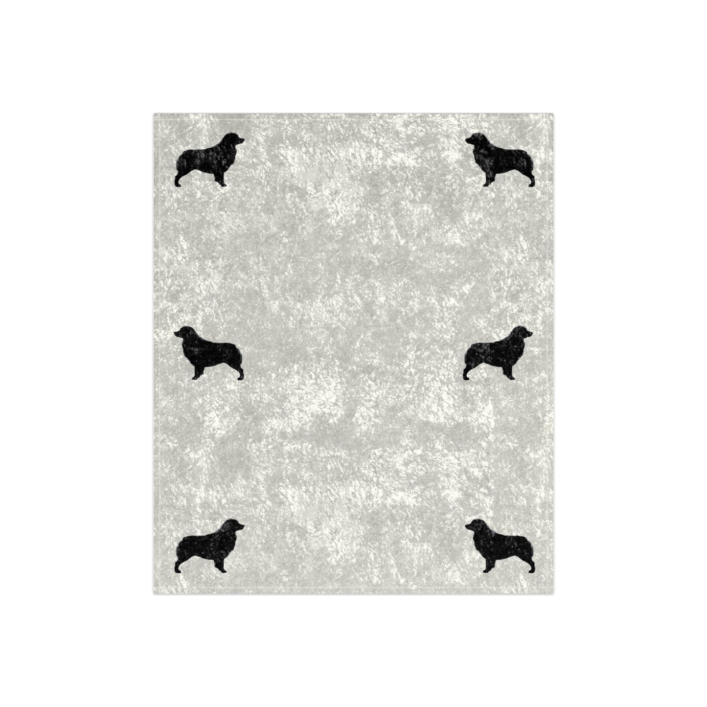 Aussie Silhouette Crushed Velvet Blanket