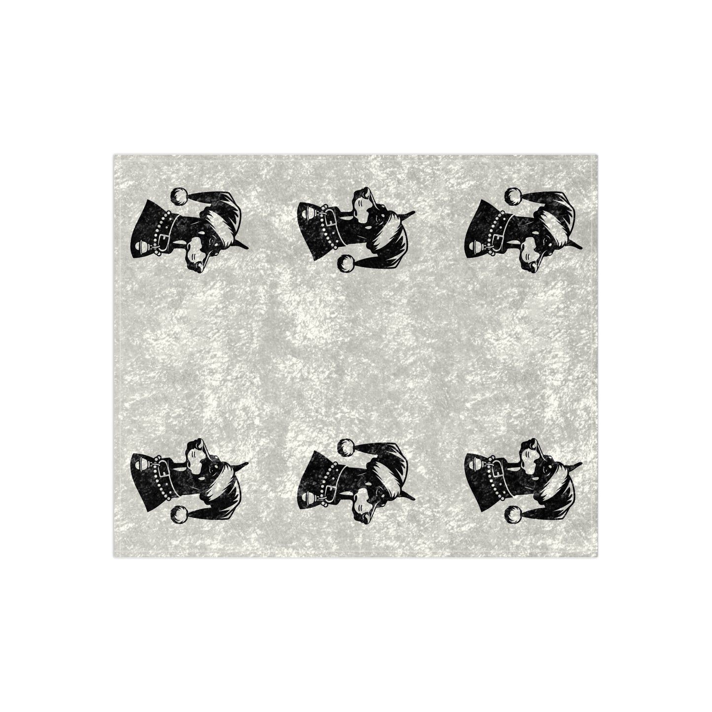 Santa Paws Doberman Crushed Velvet Blanket
