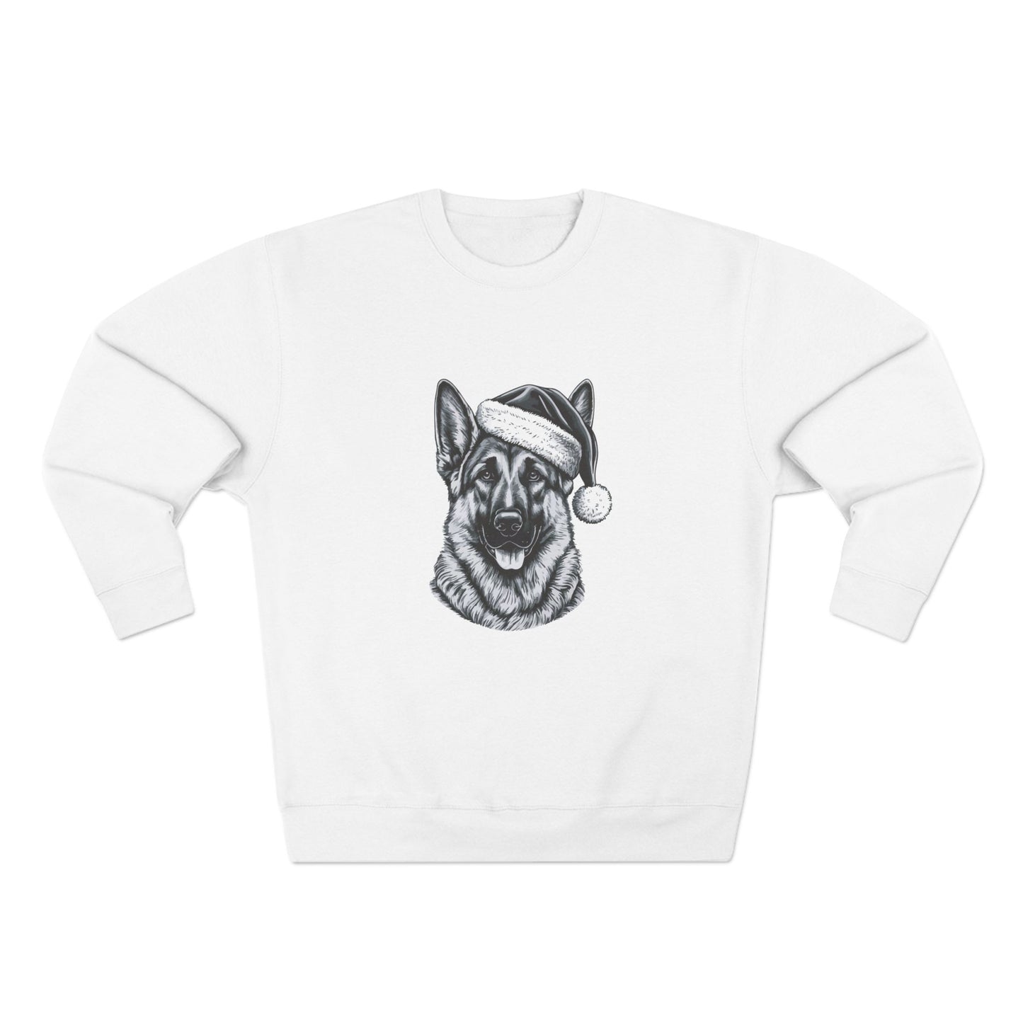 Santa Paws German Shepherd Unisex Crewneck Sweatshirt