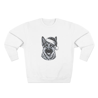 Santa Paws German Shepherd Unisex Crewneck Sweatshirt