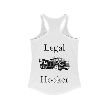 Legal H**ker Heavy Tow Truck Women's Racerback Tank