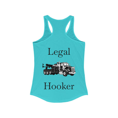 Legal H**ker Heavy Tow Truck Women's Racerback Tank