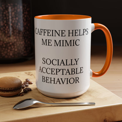 Socially Acceptable 2-Tone Coffee Mug