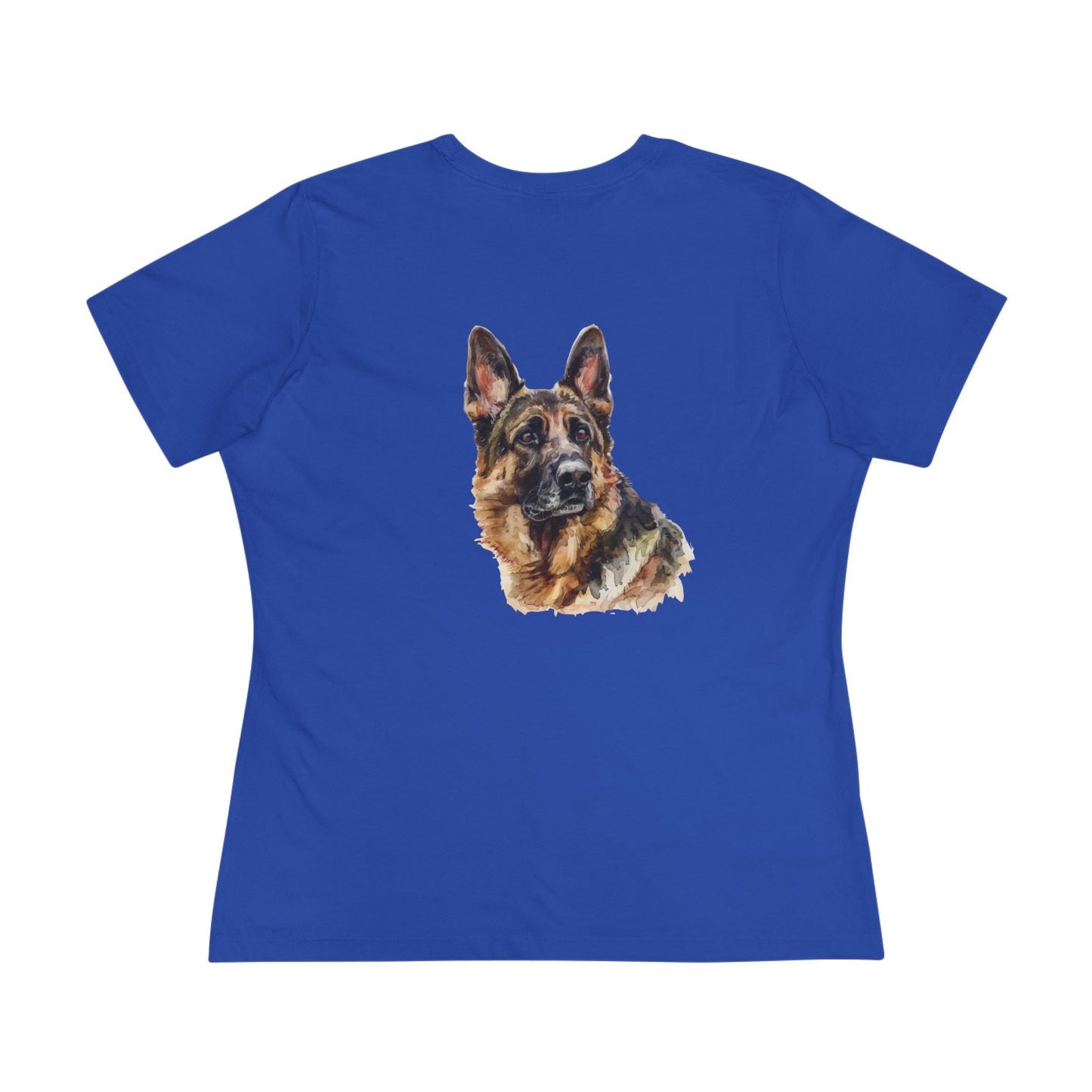 German Shepherd Head Women's Short Sleeve Crewneck Tee