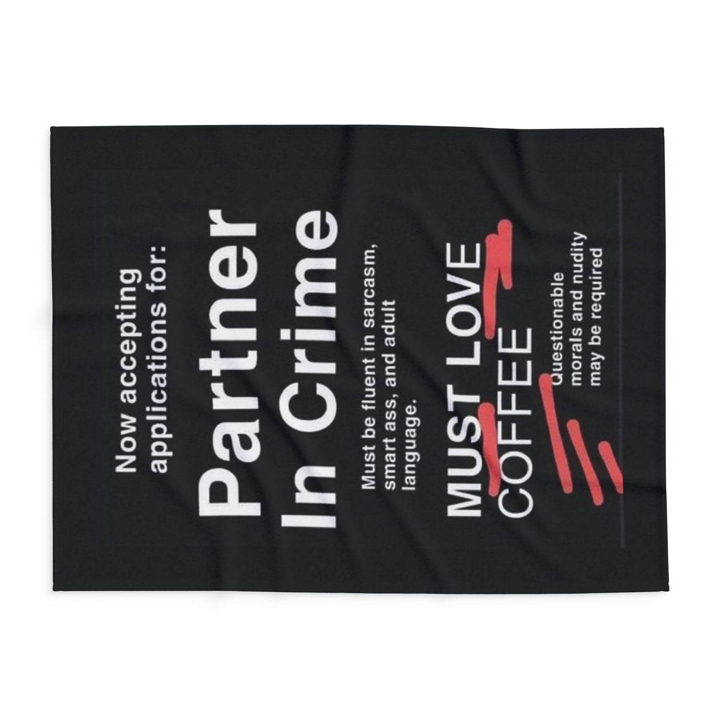 Partner In Crime Arctic Fleece Blanket