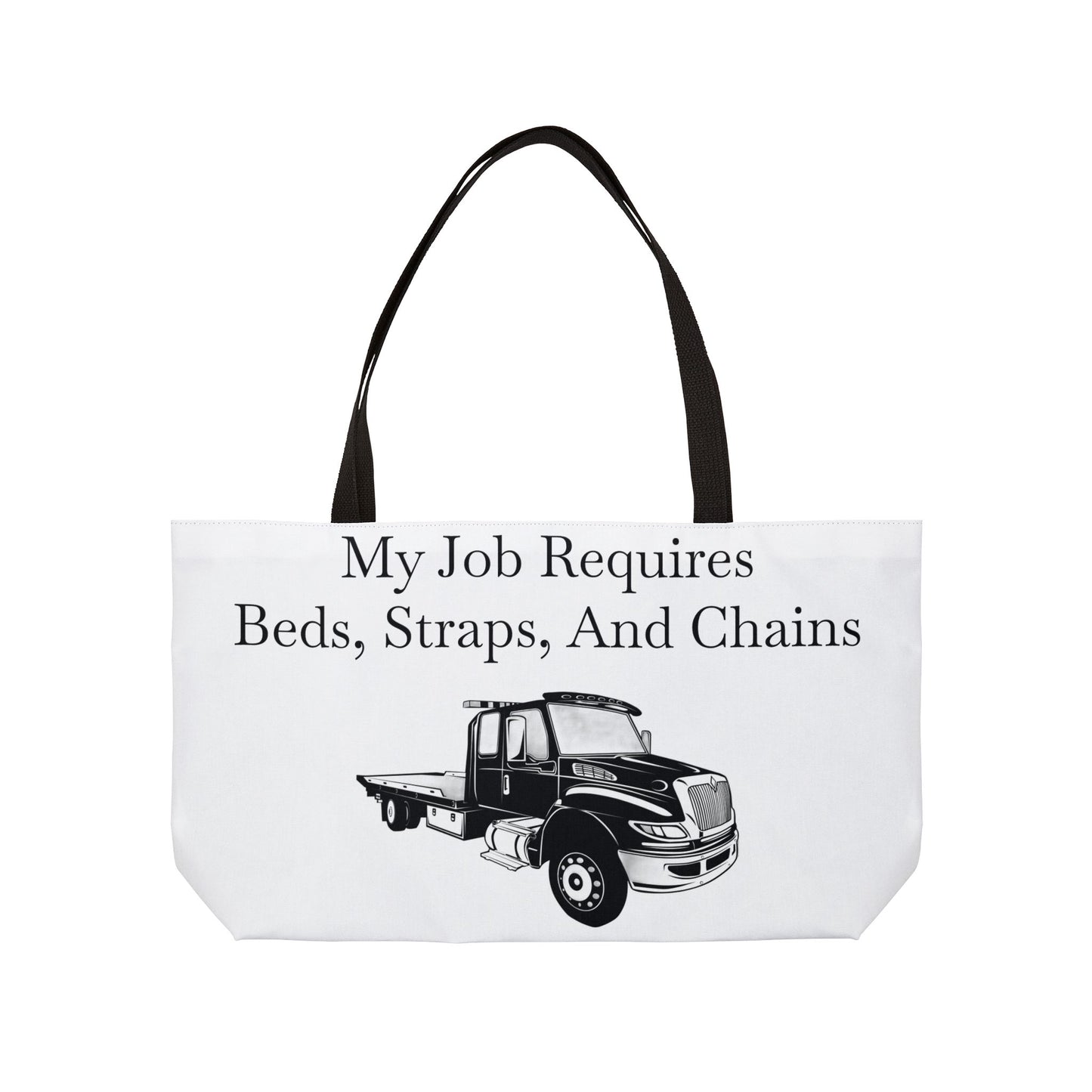 Beds, Straps, And Chains Weekender Tote Bag