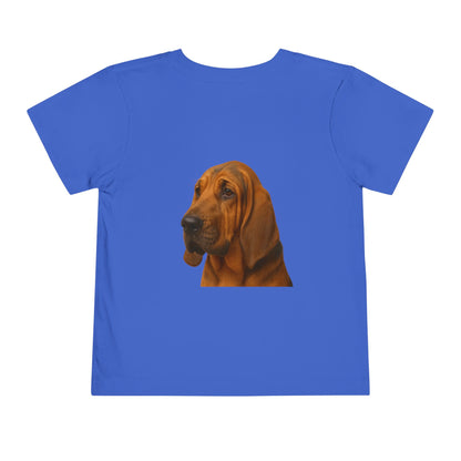 Bloodhound Head Toddler Unisex Short Sleeve Crewneck Tee