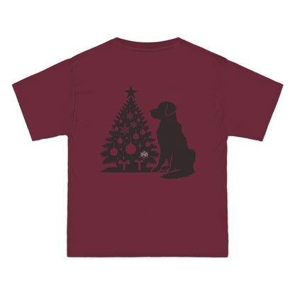 Golden Christmas Tree Men's Short-Sleeve Crewneck Tee