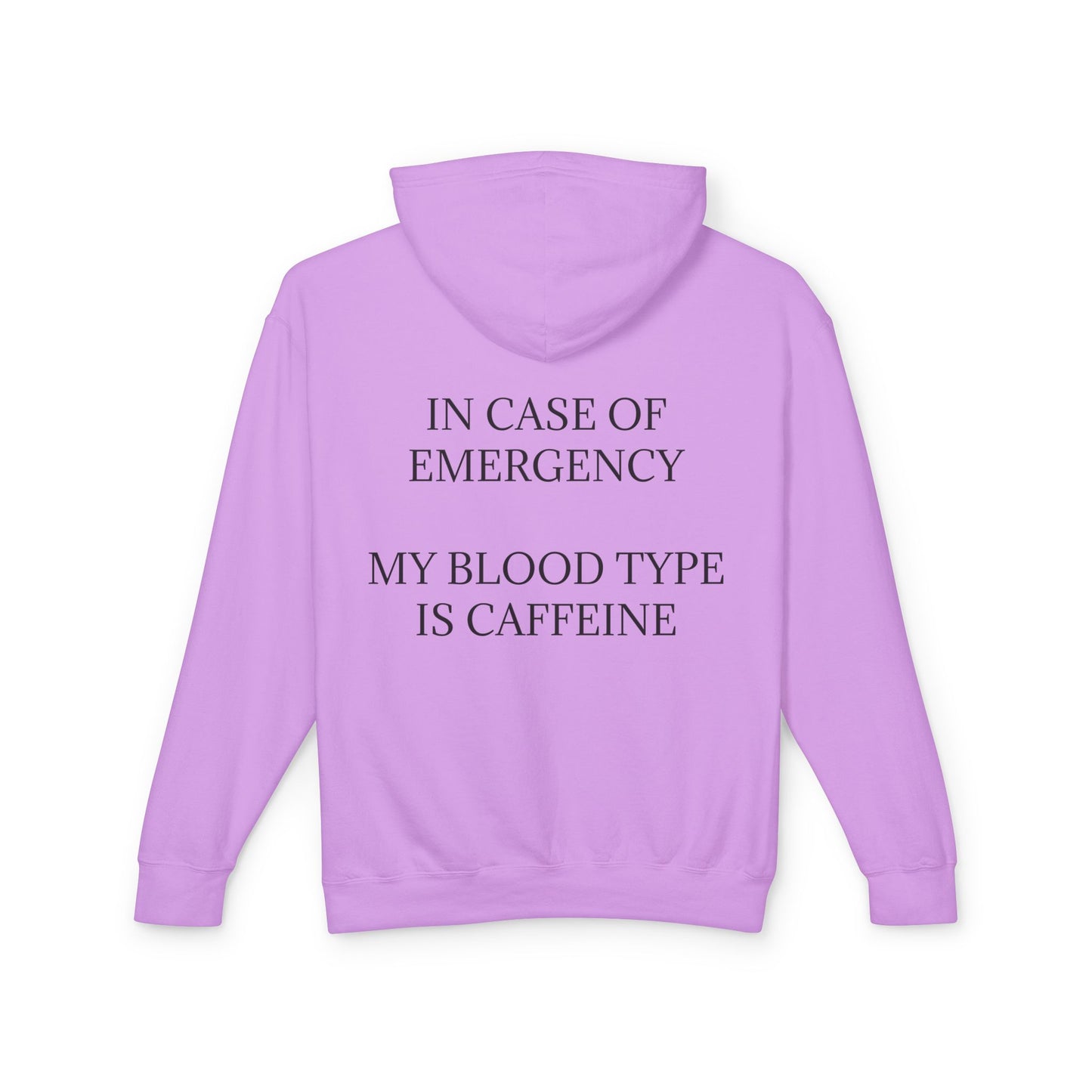 Blood Type Unisex Lightweight Hoodie