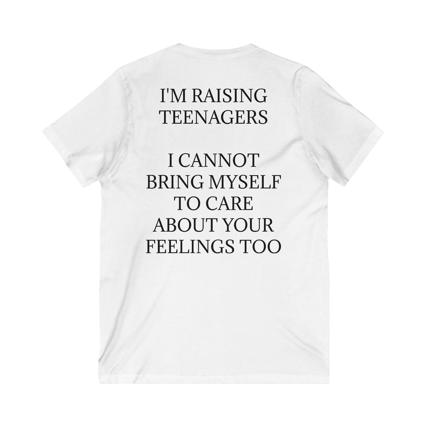 Raising Teenagers Unisex Short Sleeve V-Neck Tee