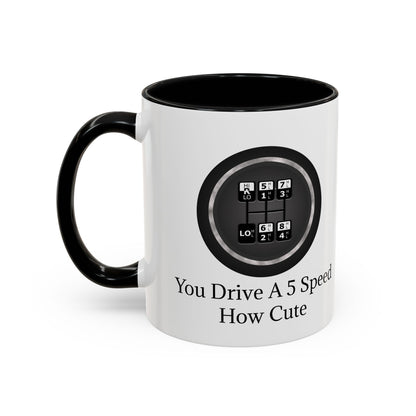 5 Speed How Cute 2-Tone Coffee Mug