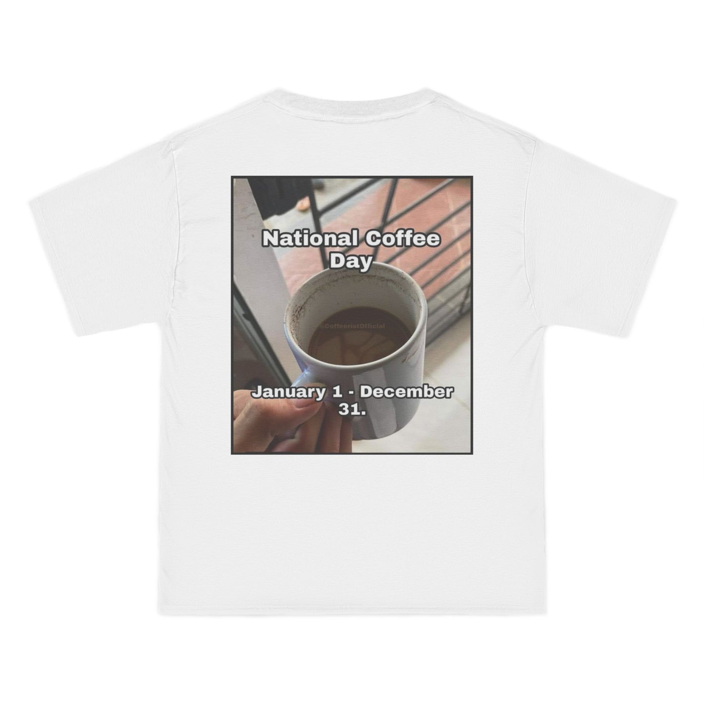 National Coffee Day Men's Short-Sleeve Crewneck Tee
