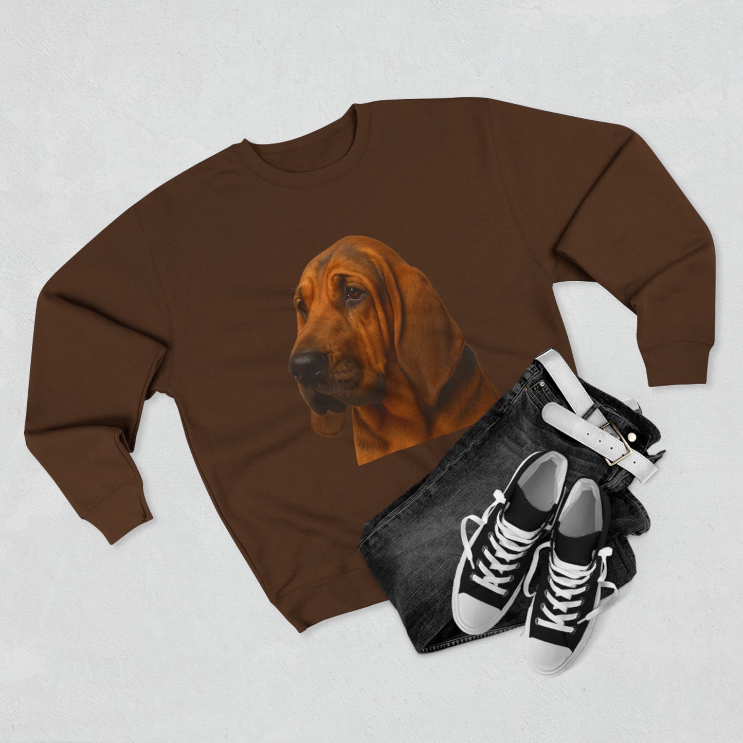 Bloodhound Head Unisex Crewneck Sweatshirt