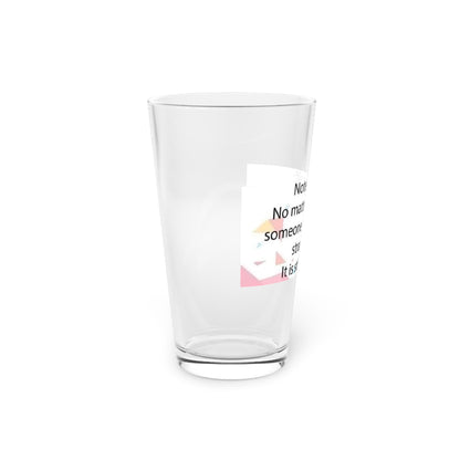 Note To Self Drinking Glass