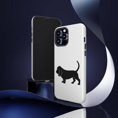 Basset Hound Silhouette iPhone Case