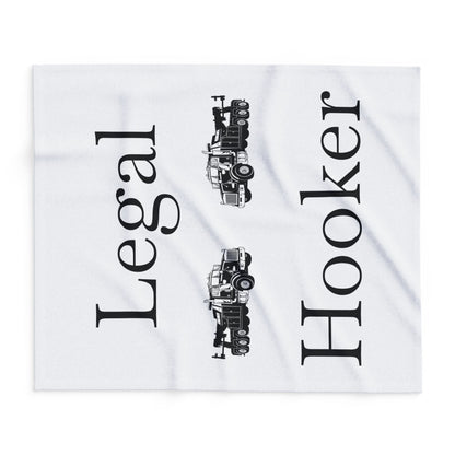 Legal H**ker Heavy Tow Truck Arctic Fleece Blanket