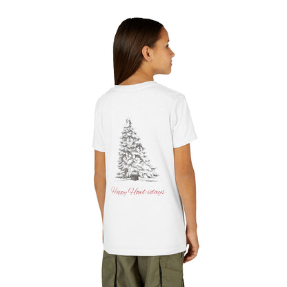 Happy Howl-idays Youth Unisex Short Sleeve Crewneck Tee
