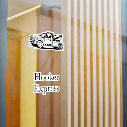 H**ker Express Wheel Lift Tow Truck Vinyl Decal