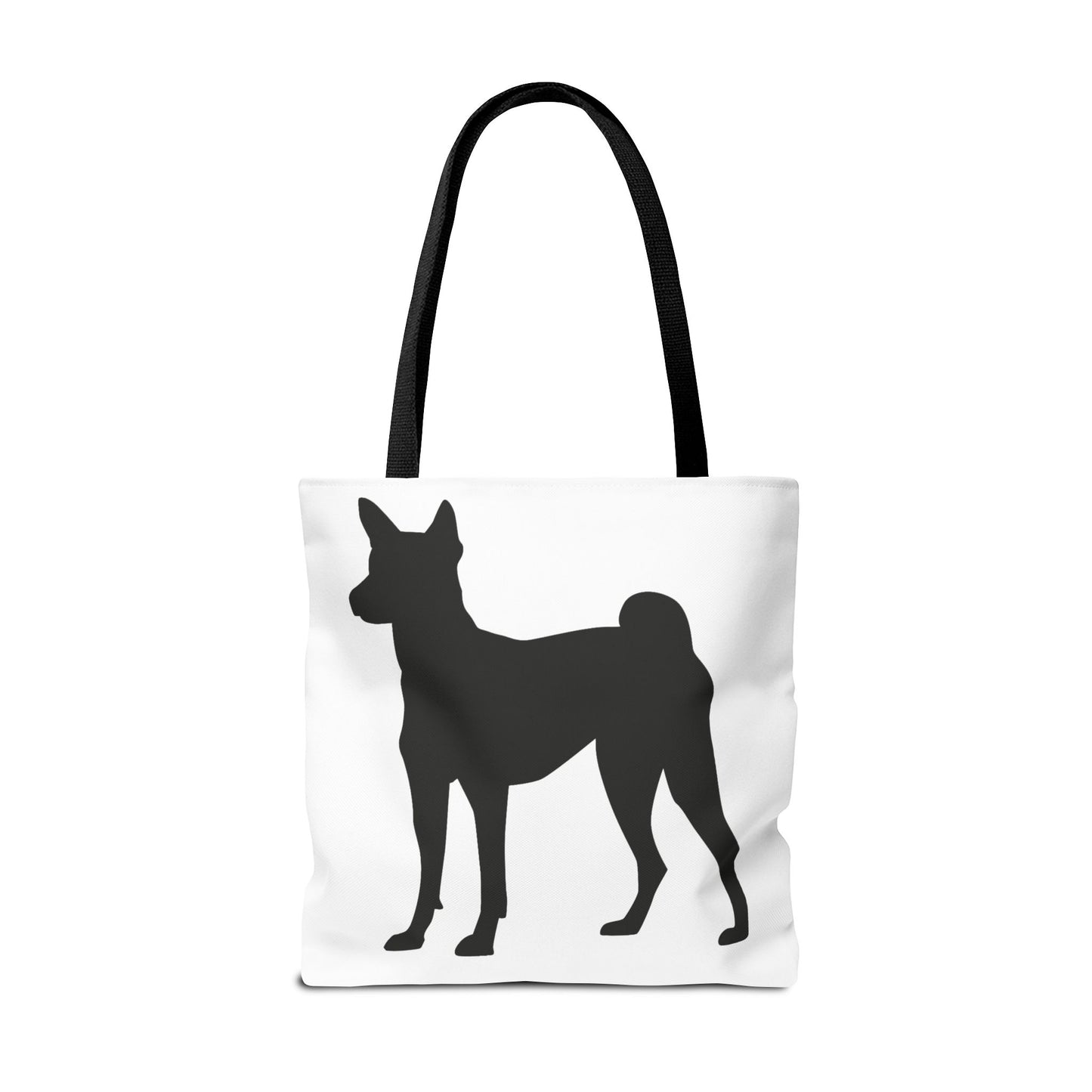 Basenji Silhouette Tote Bag