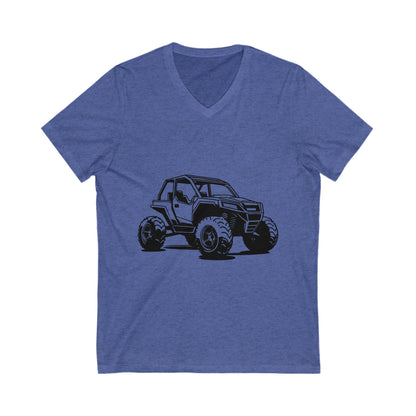 Off The Beaten Path Side By Side Unisex Short Sleeve V-Neck Tee