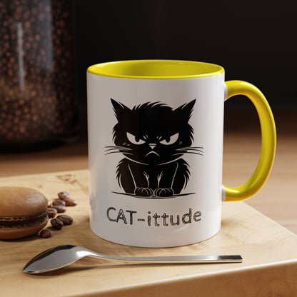 CAT-ittude 2-Tone Coffee Mug