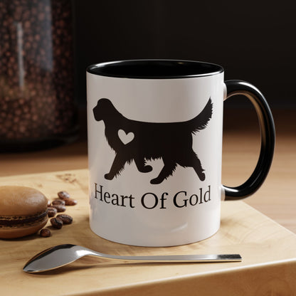 Heart Of Gold 2-Tone Coffee Mug