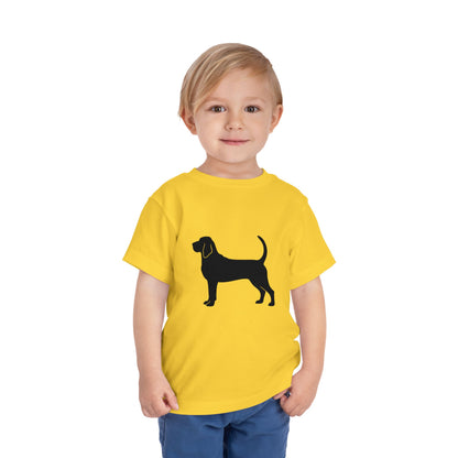 Bloodhound Silhouette Toddler Unisex Short Sleeve Crewneck Tee